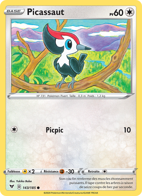 Picassaut 143 — Voltage Éclatant (French Pokémon TCG card)