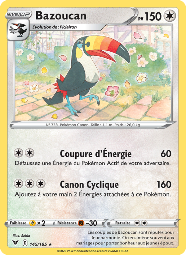 Bazoucan 145 — Voltage Éclatant (French Pokémon TCG card)