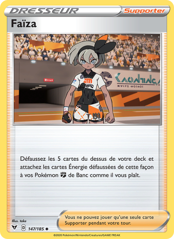 Faïza 147 — Voltage Éclatant (French Pokémon TCG card)