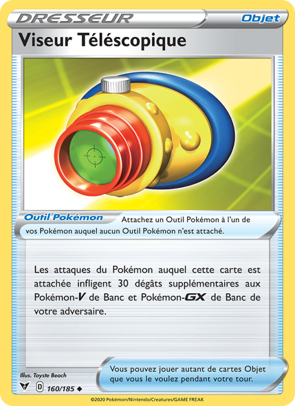 Viseur Téléscopique 160 — Voltage Éclatant (French Pokémon TCG card)