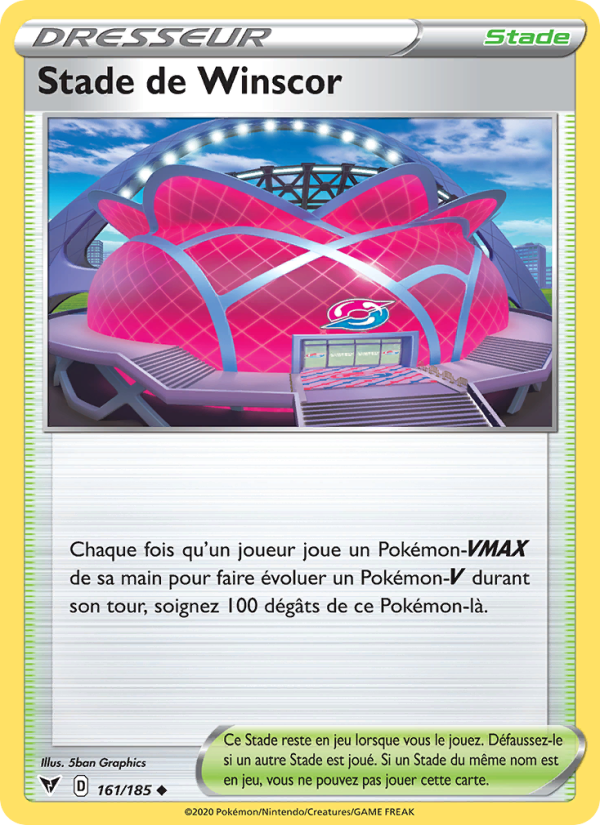 Stade de Winscor 161 — Voltage Éclatant (French Pokémon TCG card)