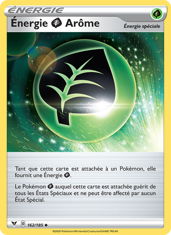 Énergie Grass Arôme 162 — Voltage Éclatant (French Pokémon TCG card)