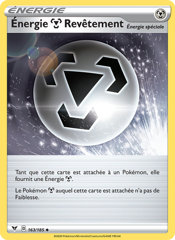 Énergie Metal Revêtement 163 — Voltage Éclatant (French Pokémon TCG card)