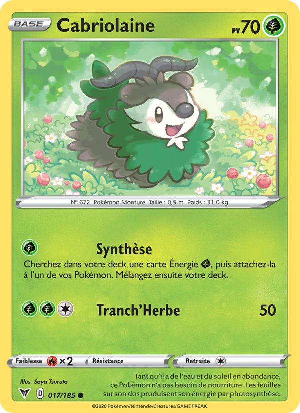 Cabriolaine 17 — Voltage Éclatant (French Pokémon TCG card)