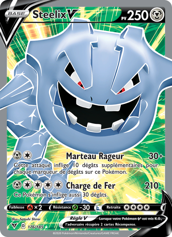 Steelix V 176 — Voltage Éclatant (French Pokémon TCG card)
