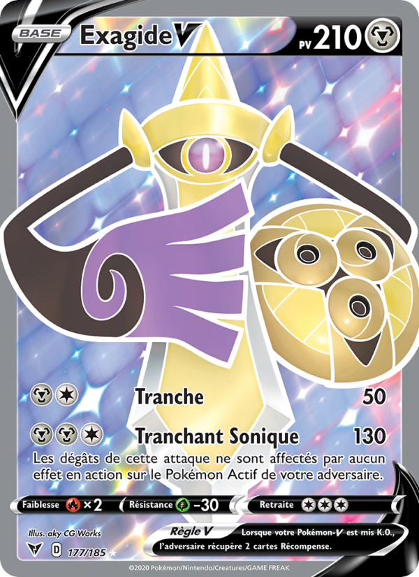 Exagide V 177 — Voltage Éclatant (French Pokémon TCG card)