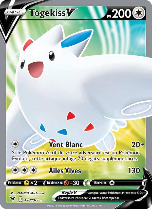 Togekiss V 178 — Voltage Éclatant (French Pokémon TCG card)