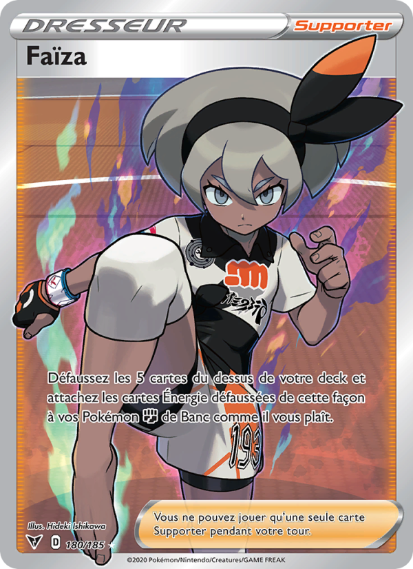 Faïza 180 — Voltage Éclatant (French Pokémon TCG card)