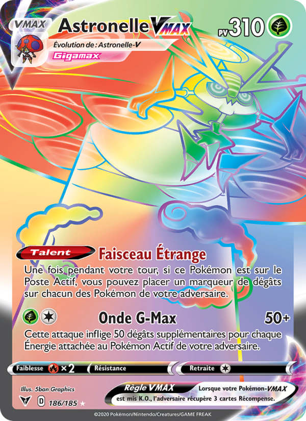Astronelle VMAX 186 — Voltage Éclatant (French Pokémon TCG card)