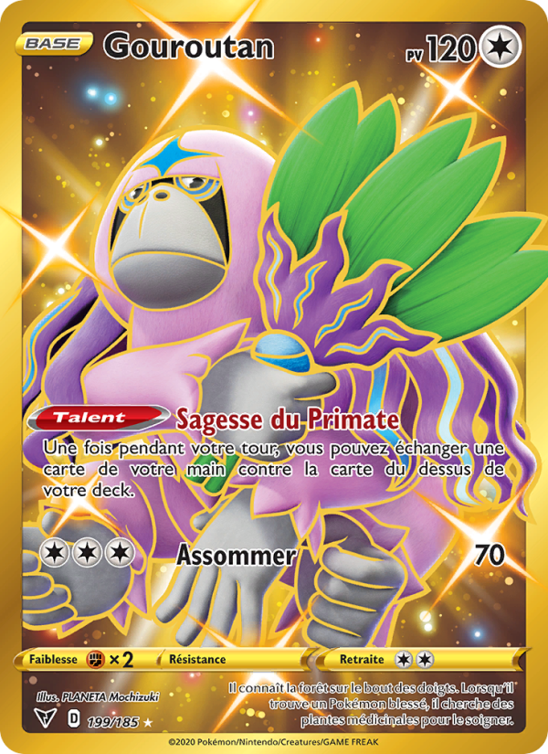 Gouroutan 199 — Voltage Éclatant (French Pokémon TCG card)