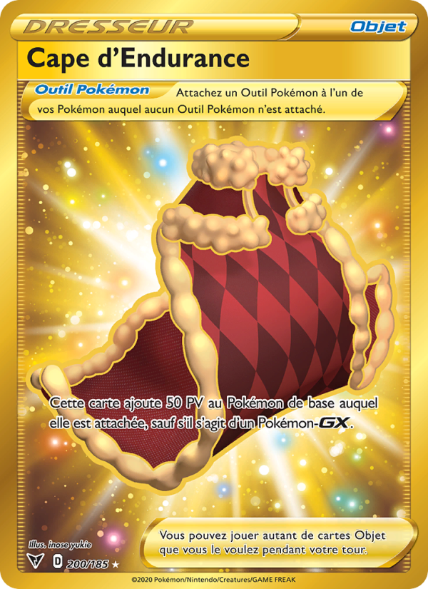 Cape d'Endurance 200 — Voltage Éclatant (French Pokémon TCG card)