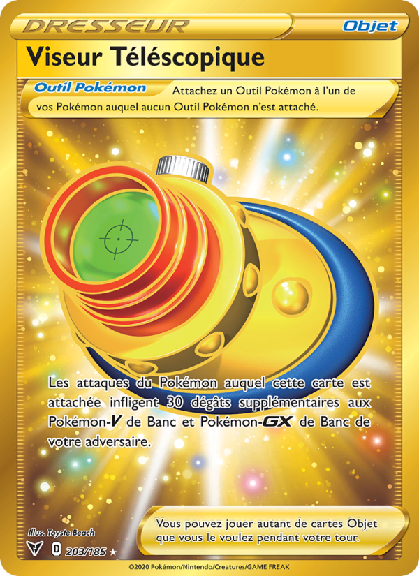 Viseur Téléscopique 203 — Voltage Éclatant (French Pokémon TCG card)