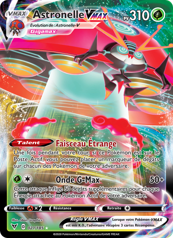 Astronelle VMAX 21 — Voltage Éclatant (French Pokémon TCG card)