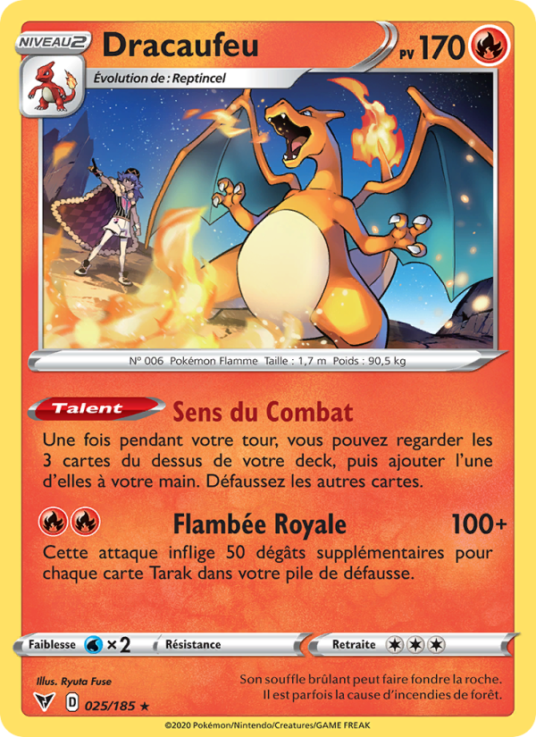 Dracaufeu 25 — Voltage Éclatant (French Pokémon TCG card)