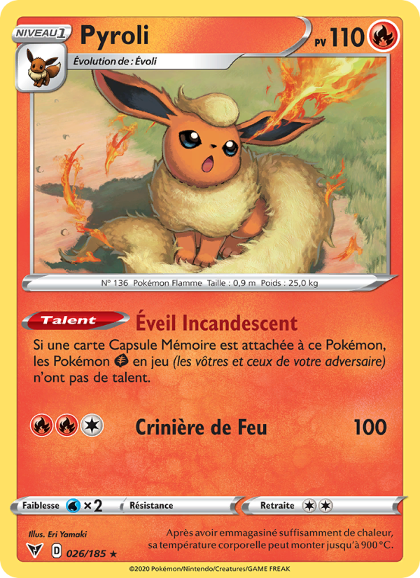 Pyroli 26 — Voltage Éclatant (French Pokémon TCG card)