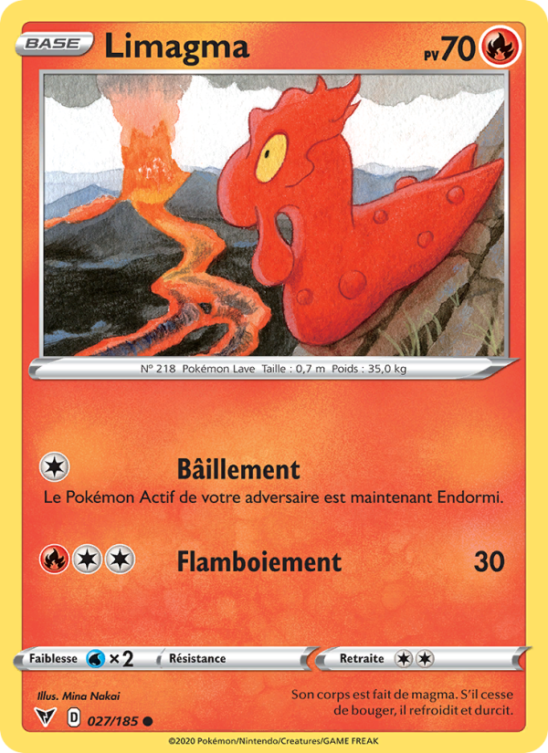 Limagma 27 — Voltage Éclatant (French Pokémon TCG card)