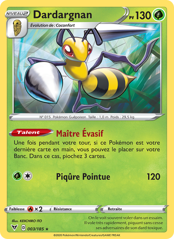Dardargnan 3 — Voltage Éclatant (French Pokémon TCG card)