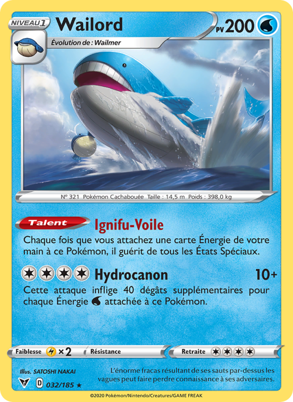 Wailord 32 — Voltage Éclatant (French Pokémon TCG card)