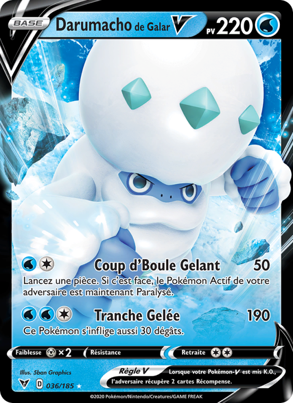 Darumacho de Galar V 36 — Voltage Éclatant (French Pokémon TCG card)