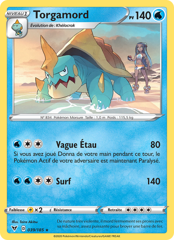 Torgamord 39 — Voltage Éclatant (French Pokémon TCG card)