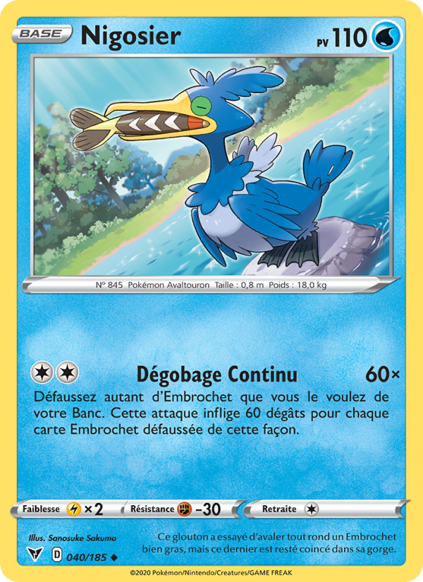 Nigosier 40 — Voltage Éclatant (French Pokémon TCG card)