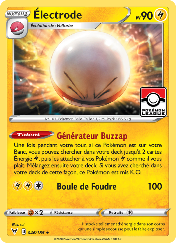 Électrode 46 — Voltage Éclatant (French Pokémon TCG card)
