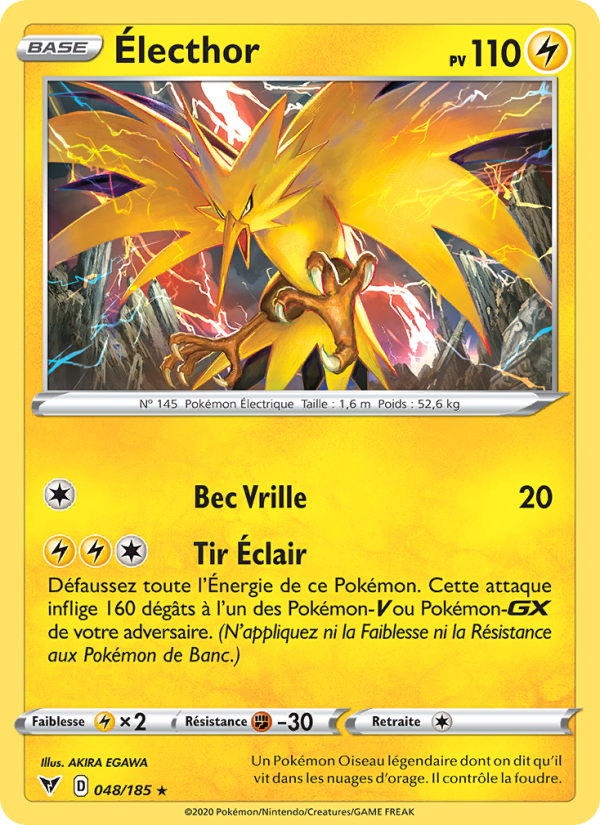 Électhor 48 — Voltage Éclatant (French Pokémon TCG card)