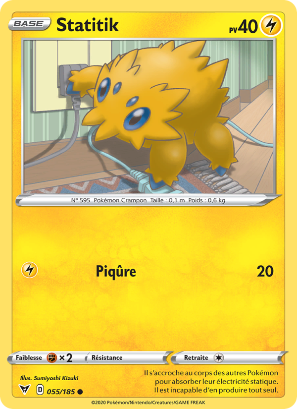 Statitik 55 — Voltage Éclatant (French Pokémon TCG card)