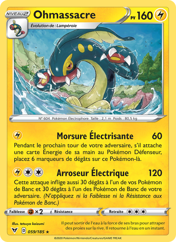 Ohmassacre 59 — Voltage Éclatant (French Pokémon TCG card)