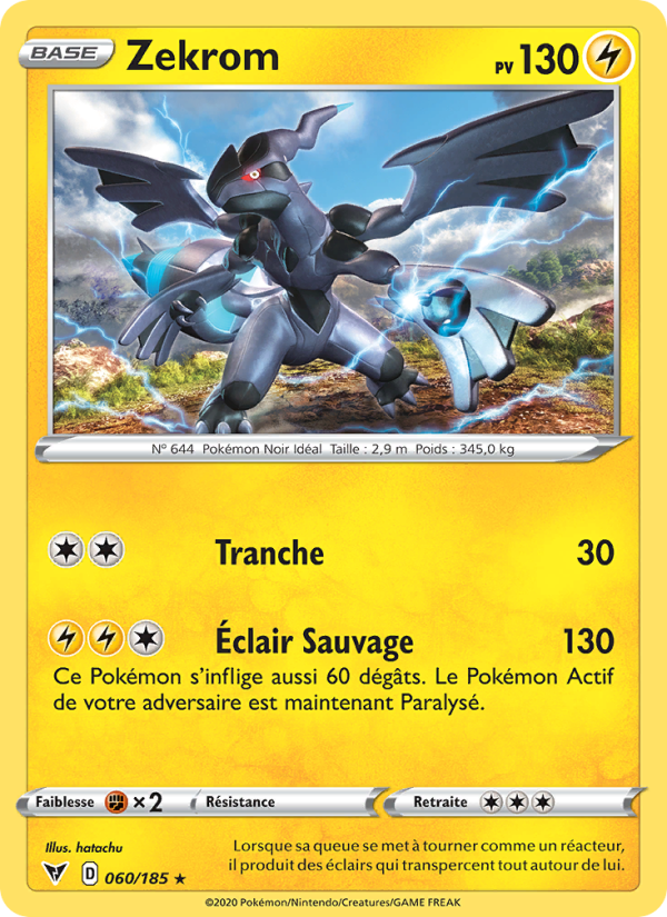 Zekrom 60 — Voltage Éclatant (French Pokémon TCG card)