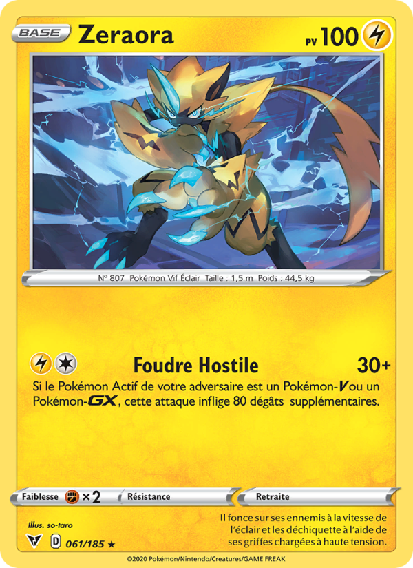 Zeraora 61 — Voltage Éclatant (French Pokémon TCG card)
