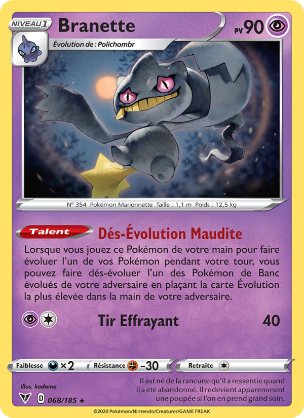 Branette 68 — Voltage Éclatant (French Pokémon TCG card)