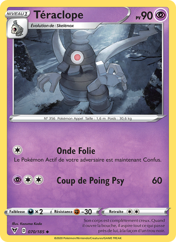 Téraclope 70 — Voltage Éclatant (French Pokémon TCG card)
