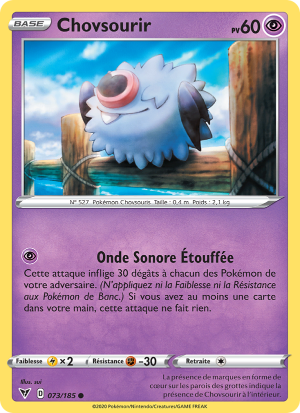 Chovsourir 73 — Voltage Éclatant (French Pokémon TCG card)