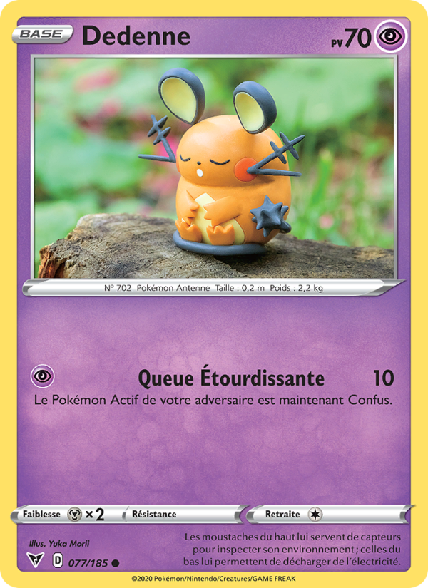 Dedenne 77 — Voltage Éclatant (French Pokémon TCG card)