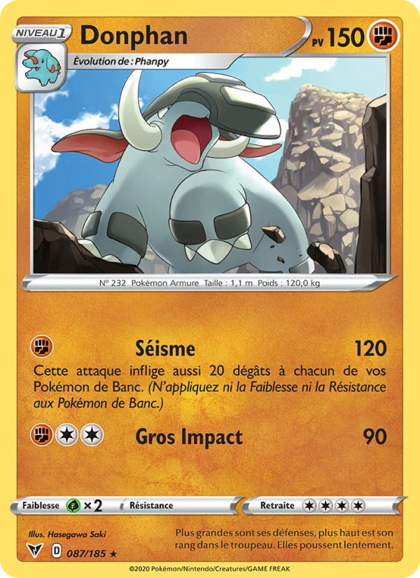 Donphan 87 — Voltage Éclatant (French Pokémon TCG card)
