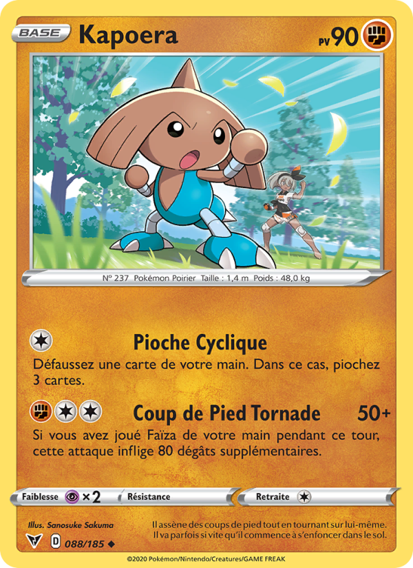 Kapoera 88 — Voltage Éclatant (French Pokémon TCG card)