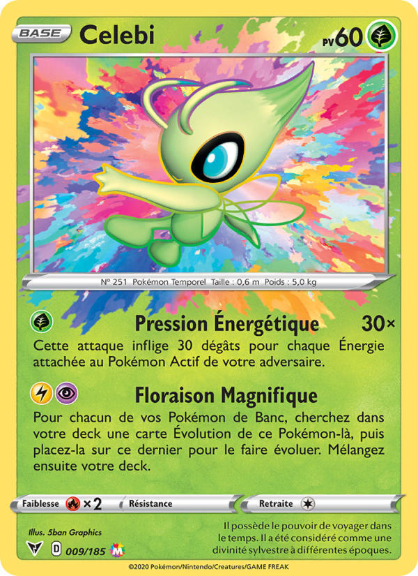 Celebi 9 — Voltage Éclatant (French Pokémon TCG card)