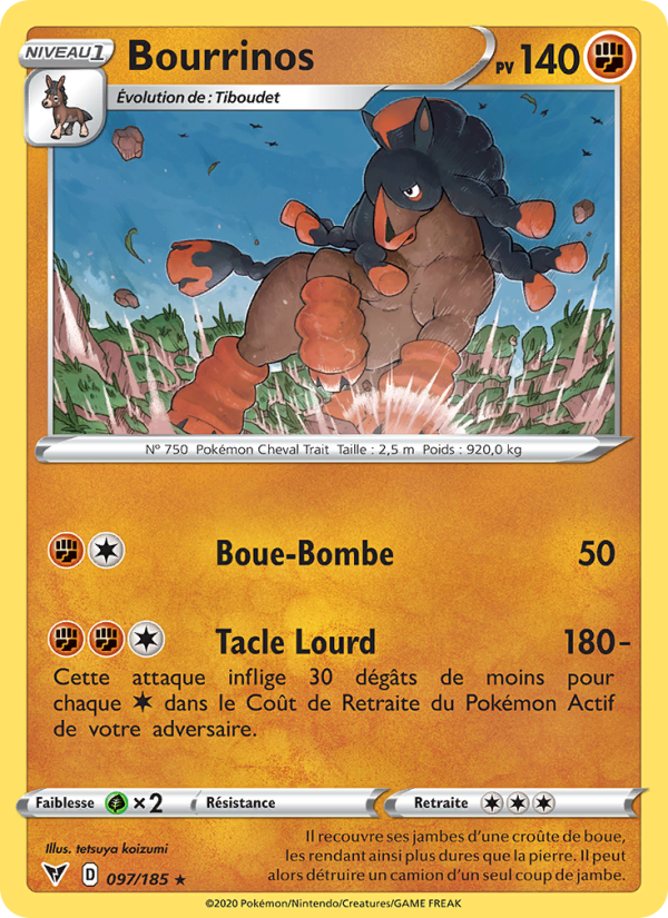 Bourrinos 97 — Voltage Éclatant (French Pokémon TCG card)