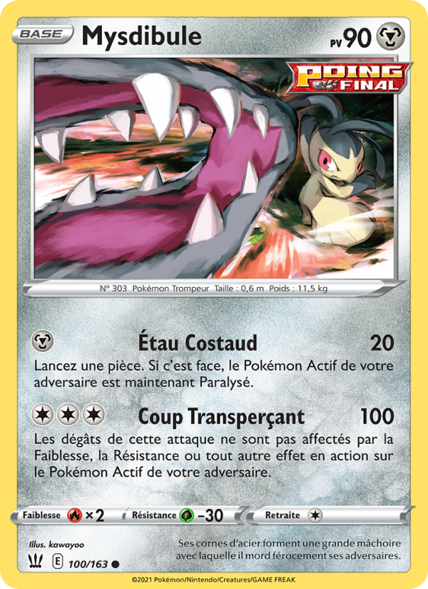 Mysdibule 100 — Styles de combat (French Pokémon TCG card)