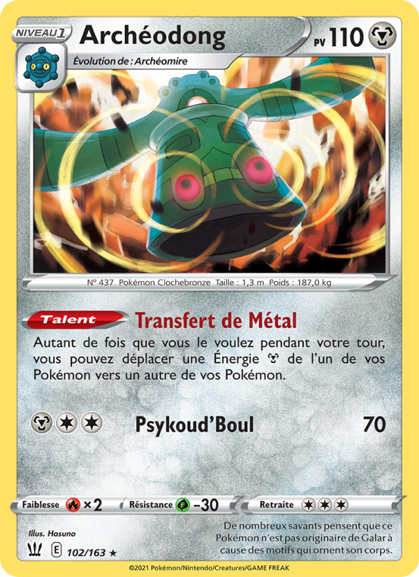 Archéodong 102 — Styles de combat (French Pokémon TCG card)
