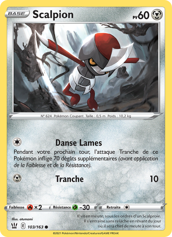 Scalpion 103 — Styles de combat (French Pokémon TCG card)