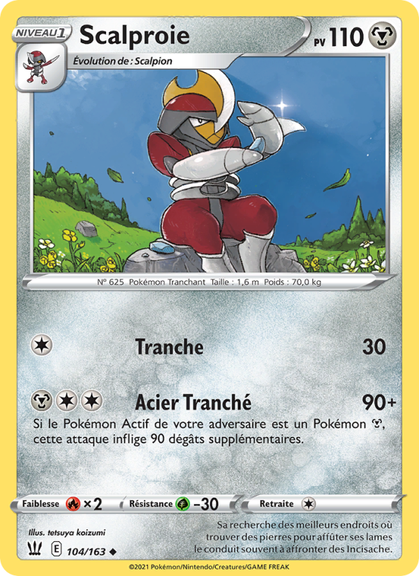 Scalproie 104 — Styles de combat (French Pokémon TCG card)
