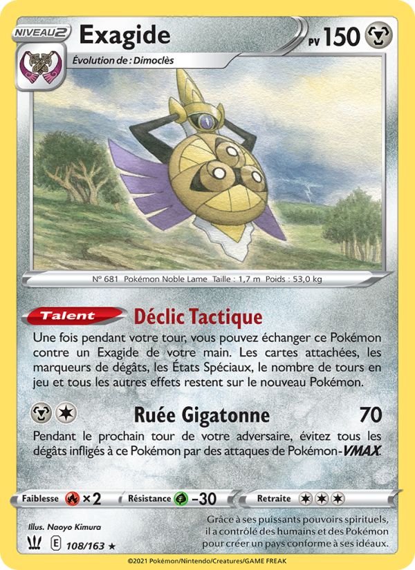 Exagide 108 — Styles de combat (French Pokémon TCG card)