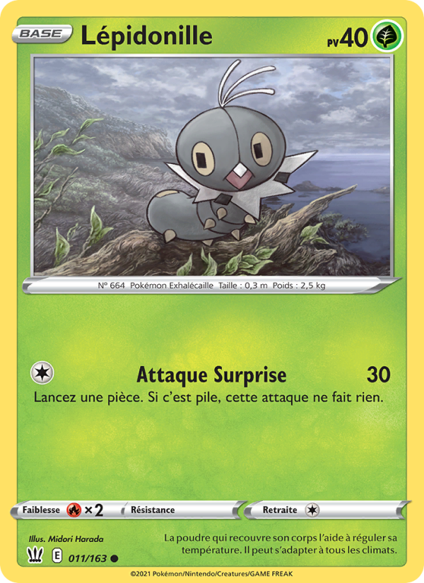 Lépidonille 11 — Styles de combat (French Pokémon TCG card)