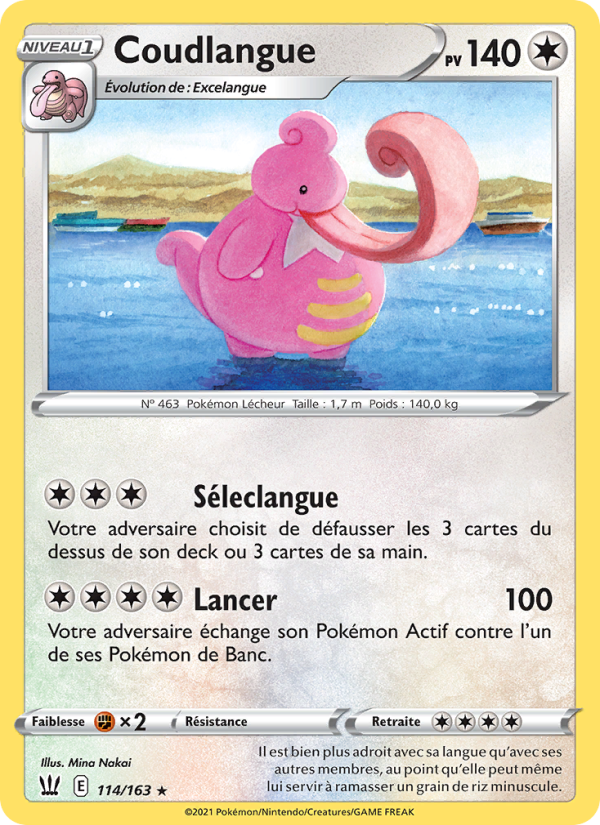 Coudlangue 114 — Styles de combat (French Pokémon TCG card)