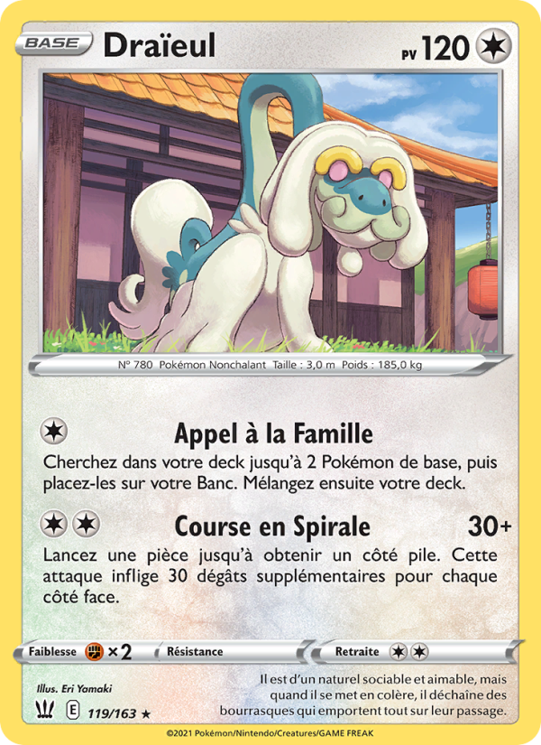 Draïeul 119 — Styles de combat (French Pokémon TCG card)