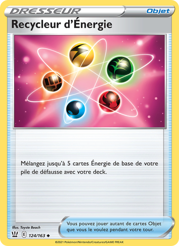 Recycleur d'Énergie 124 — Styles de combat (French Pokémon TCG card)