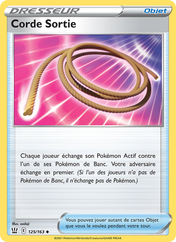 Corde Sortie 125 — Styles de combat (French Pokémon TCG card)
