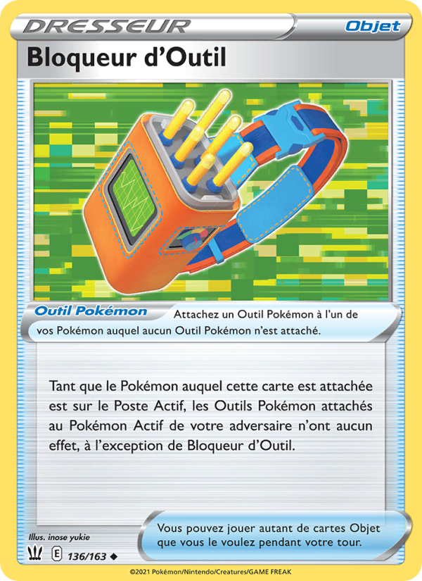 Bloqueur d'Outil 136 — Styles de combat (French Pokémon TCG card)